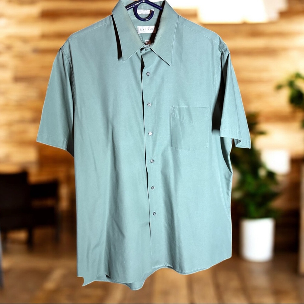 🛑LAST CHANCE🛑 Van Heusen Men's Teal Button Down Shirt